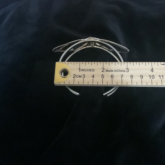 Large Silver Butterfly Bracelet - Picture 9 of 11